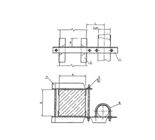 Крепления трубопроводов к железобетонным балкам в Бресте