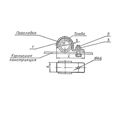 Подвески судовых трубопроводов Тип 6 в Бресте