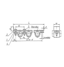 Подвески судовых трубопроводов. Тип 7