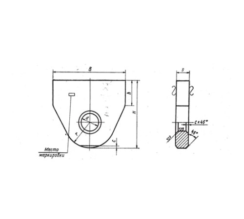 Проушины подвесок стальных трубопроводов в Бресте