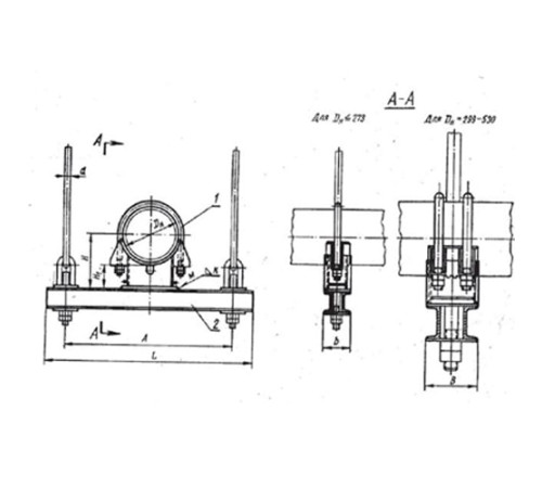 Блоки опорные хомутовые подвесок трубопроводов в Бресте