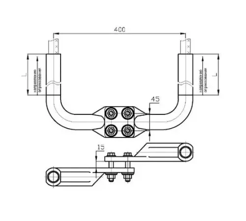 Аппаратные зажимы типа 2А4А в Бресте для ЛЭП