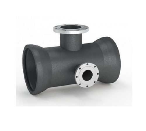 Тройники раструб-фланец с пожарной подставкой чугунные в Бресте