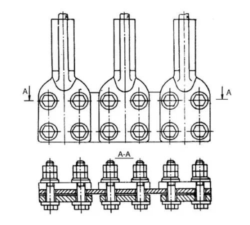 Аппаратные зажимы типа 3А4А в Бресте для ЛЭП