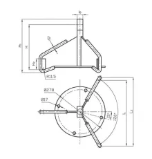 Коромысла лучевые типа КУ