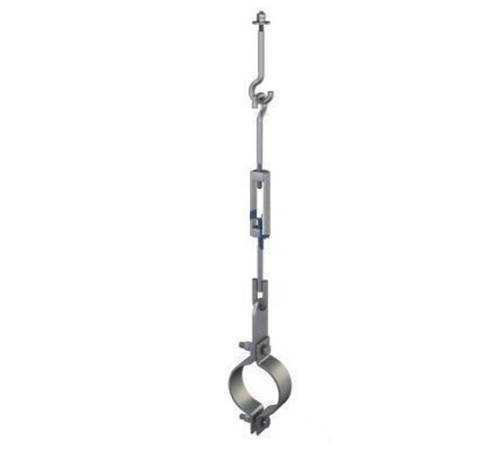 Подвески одной трубы на тяге в Бресте для трубопроводов