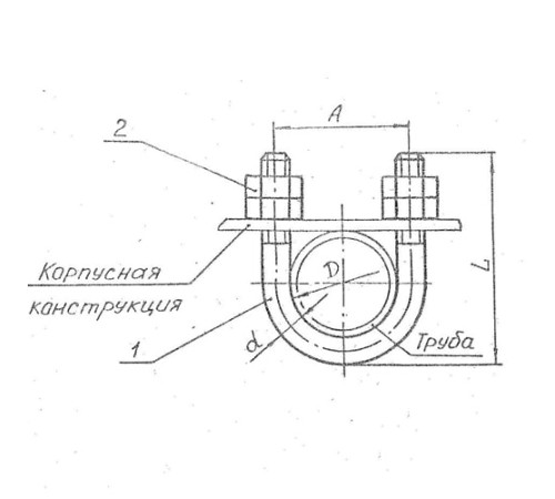 Подвески судовых трубопроводов Тип 8 в Бресте