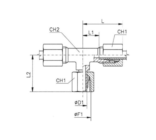 Тройники соединители (ш-г-ш) TN120 в Бресте с доставкой