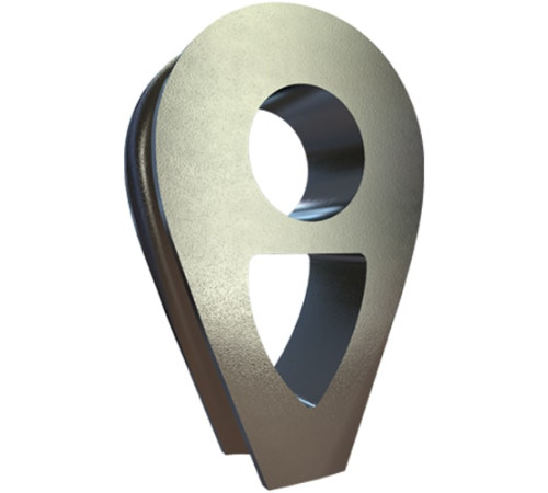 Коуши DIN 3091 стальные в Бресте для канатов