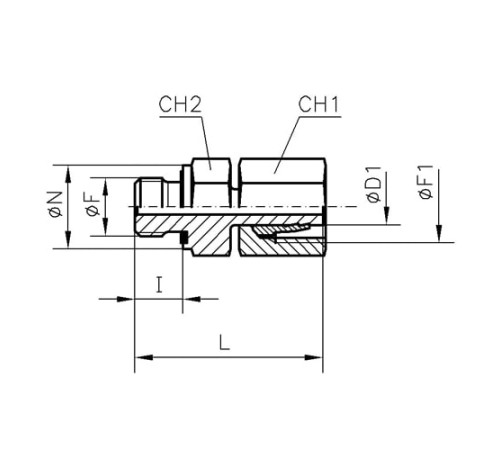 Штуцеры ввертные с уплотнением TN126 GG-M в Бресте