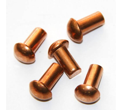 Медные заклепки с полукруглой головкой в Бресте