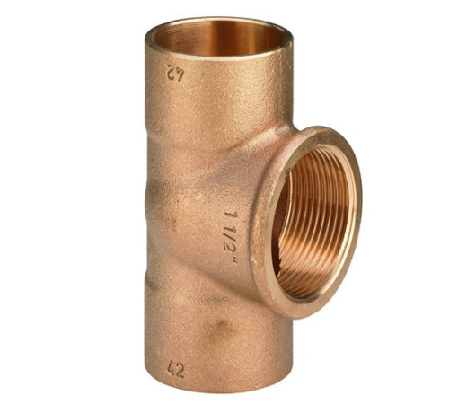 Медные резьбовые тройники в Бресте для трубопроводов