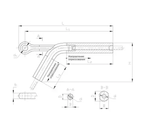 Натяжные прессуемые зажимы НАС в Бресте для ЛЭП