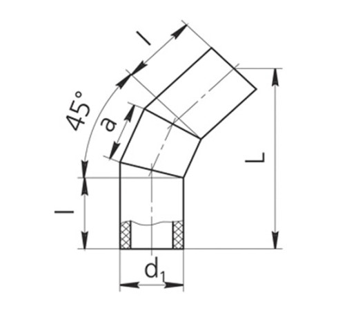 Оболочки на теплоизоляционные отводы 45° в Бресте