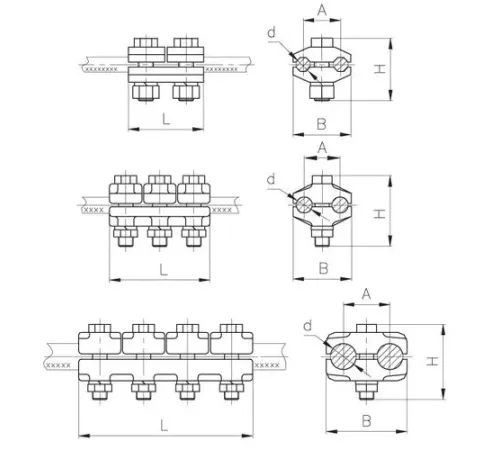 Плашечные зажимы типа ПА для ЛЭП в Бресте