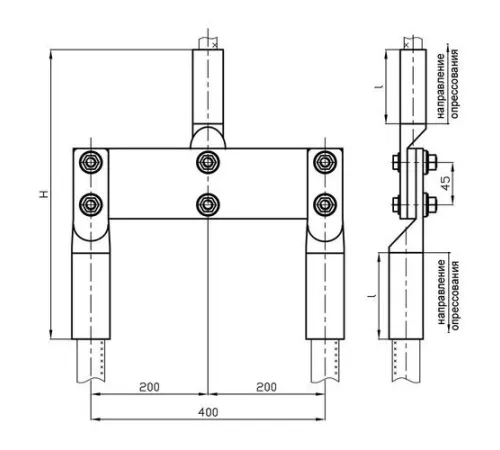 Переходные зажимы ППТ для ЛЭП в Бресте и Беларуси