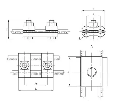 Плашечные зажимы типа ПС для ЛЭП в Бресте