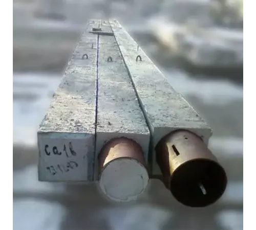 Сваи квадратного сечения с круглой полостью в Бресте