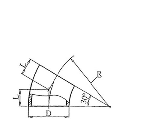 Теплоизоляционные отводы 30 градусов в Бресте