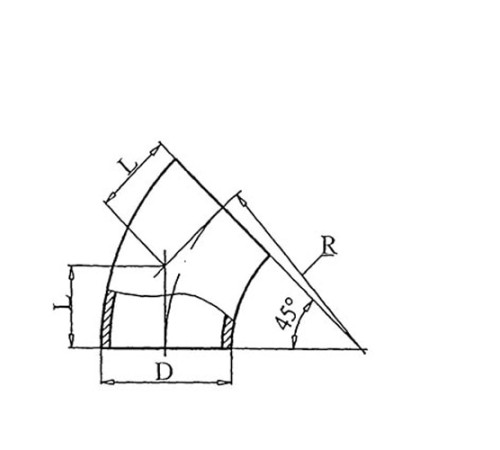 Теплоизоляционные отводы 45 градусов в Бресте