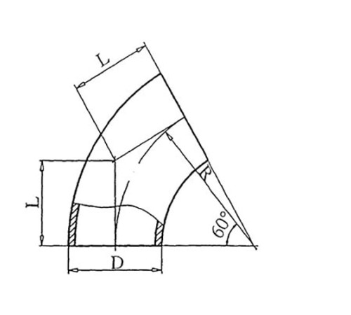 Теплоизоляционные отводы 60 градусов в Бресте