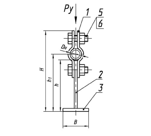 Опоры ТПР.05.06.00.000 для трубопроводов в Бресте