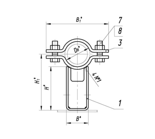 Опоры ТПР.05.11(4).00.000 в Бресте для трубопроводов