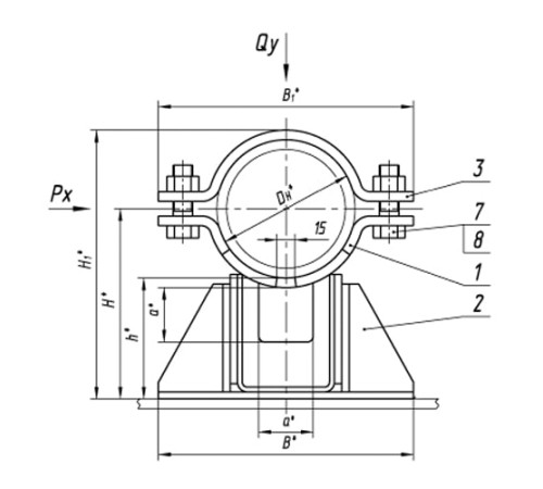 Опоры ТПР.08.38.00.000 в Бресте для трубопроводов