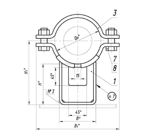 Опоры ТПР.08.73.00.000 для трубопроводов в Бресте