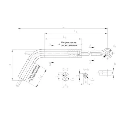 Натяжные прессуемые зажимы ТРАС в Бресте для ЛЭП