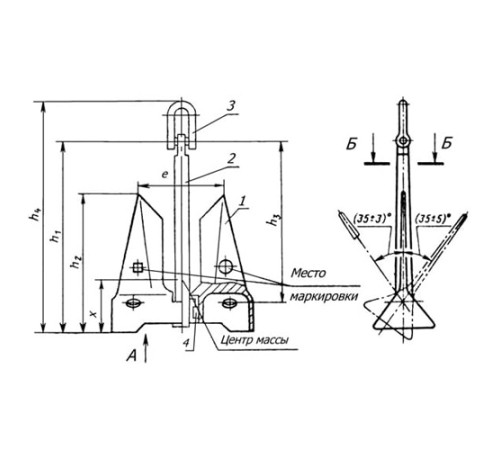 Якоря повышенной держащей силы в Бресте для судостроения