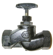 Запорный проходной вентиль-клапан