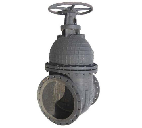 Задвижки клиновые чугунные фланцевые с редуктором в Бресте